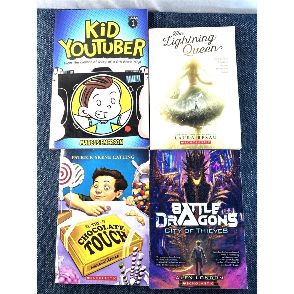Book Bundle for Boys Lot of 4 Paperback Books 1 Graphic Novel